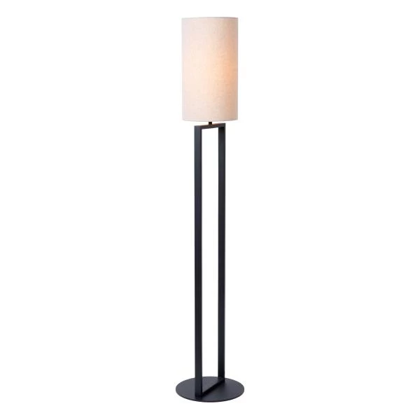 Lucide HERMAN - Lámpara de suelo - Ø 26 cm - 1xE27 - Beige - detalle 1